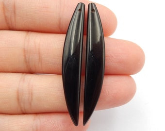 Wholesale Obsidian Gemstone Earrings,45x7x4mm, 3.7