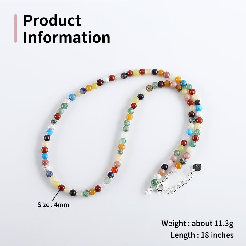 Fantasia Di Perline: Collana Con Ciondolo Embroidery In Crysocholla - Foto 8