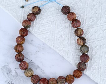 New Arrival! Hand-woven, Multi-Color Picasso jasper Necklace, Adjustable Necklace. 20x20x18mm,50cm,211g - JJ259