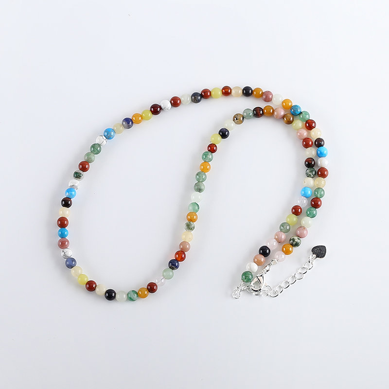 Treasure Bay Collana Con Perline In Pietre Preziose Naturali, 12 Mm, Lunga 48 Cm, Realizzata A Mano, In Scatola Regalo