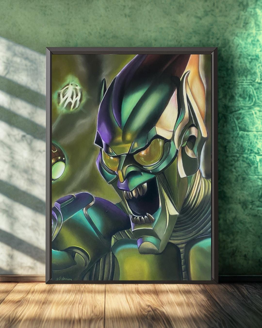 Green Goblin Drawing - Wall Art Poster - Etsy