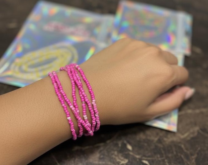 Colorful Rice Bead Bracelet 4pk