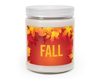 Scented Soy Candles with White Lid, 9oz