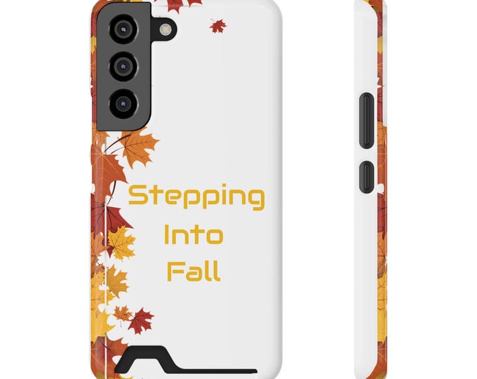 Stepping Into Fall Phone Case with Card Holder