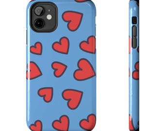 Heart Pattern Tough Phone Case