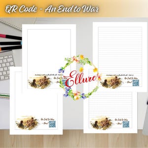 JW Printable Stationery Set | September 2025 “An End to War” Campaign + Everyday Use | Digital Download