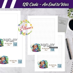 JW Printable Stationery Set | September 2025 “An End to War” Campaign + Everyday Use | Digital Download