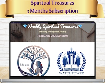 Abonnement de trois mois - Trésors spirituels - Accès au site Web | Guide d'étude de 6 semaines