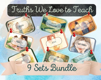 JW Ministry Flashcards | Kids & Publisher Bible Teaching Aids | 9 Sets Bundle