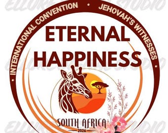 JW 2026 International Convention Eternal Happiness Logo Bundle | 20 Digital Designs | JOHANNESBURG South Africa