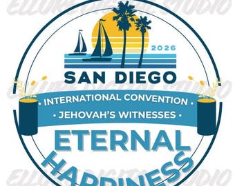 JW 2026 International Convention Eternal Happiness Logo Bundle | 20 Digital Designs | SAN DIEGO