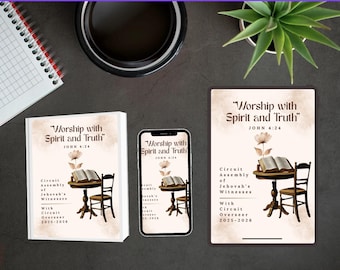 Cuaderno de la Asamblea de Circuito de los TJ 2025-2026 (con el Superintendente de Circuito) / Diario de la Convención Imprimible / Descarga Instantánea