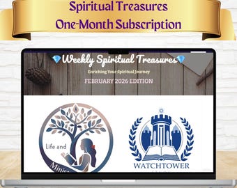 Abonnement d'un mois seulement - Trésors spirituels - Accès au site Web | Guide d'étude de 5 semaines