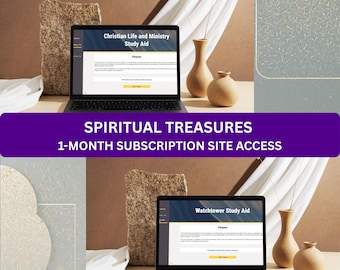 1 Month Subscription - Spiritual Treasures - Website Access | 5-Week Study Guide