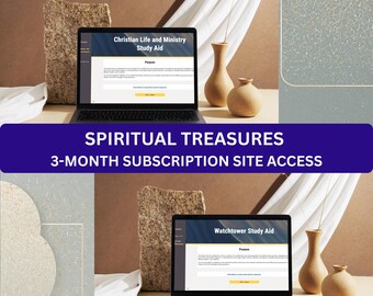 3 Months Subscription - Spiritual Treasures - Website Access | Study Guide