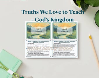 JW Ministry Flashcards | Kids & Publisher Bible Teaching Aids | God's Kingdom