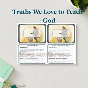 Tarjetas didácticas del Ministerio de Testigos de Jehová / Ayudas para la enseñanza bíblica para niños y editoriales / Dios