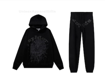 Unisex Black Tracksuit Set
