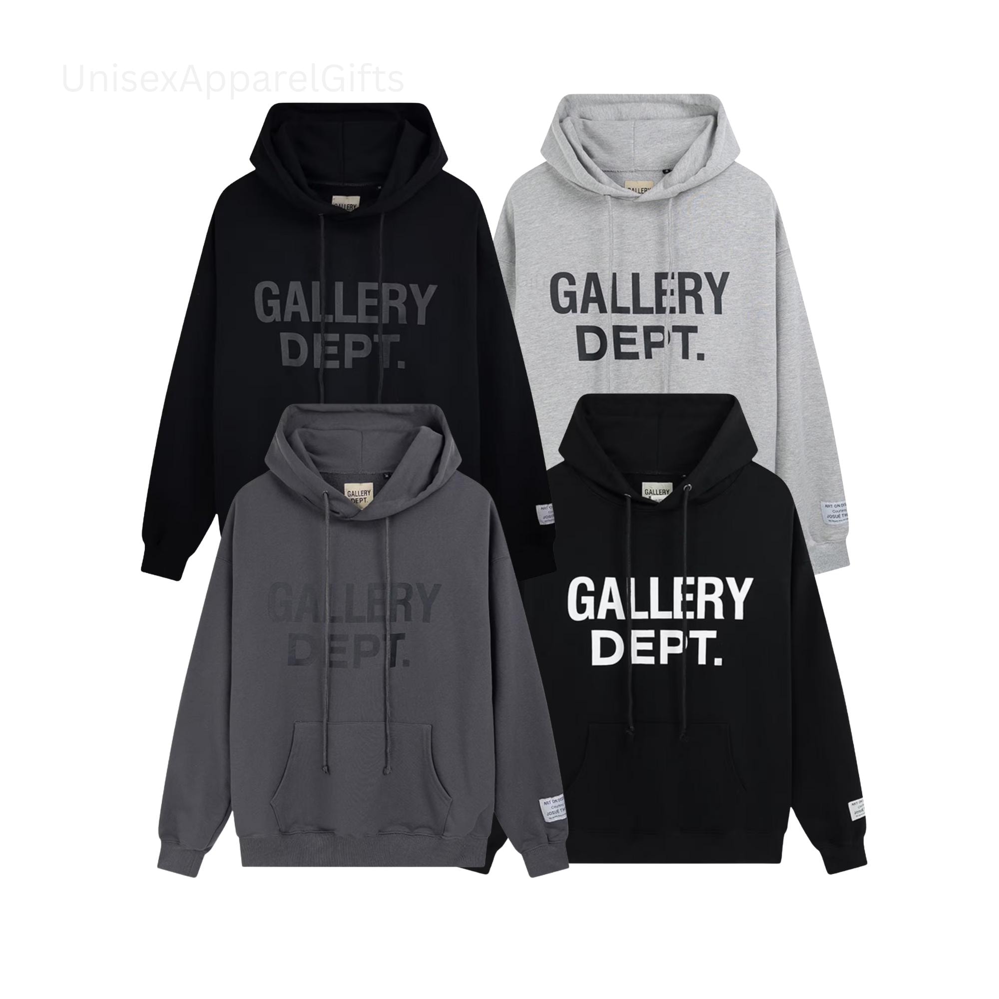 Gallery Dept Hoodie: Unisex Streetwear Pullover With Back Print - Etsy
