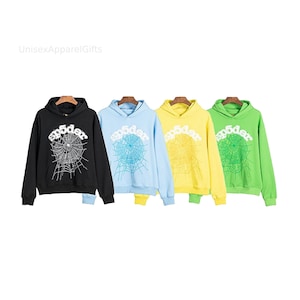 Sp5der Hoodie Sky Blue - Etsy