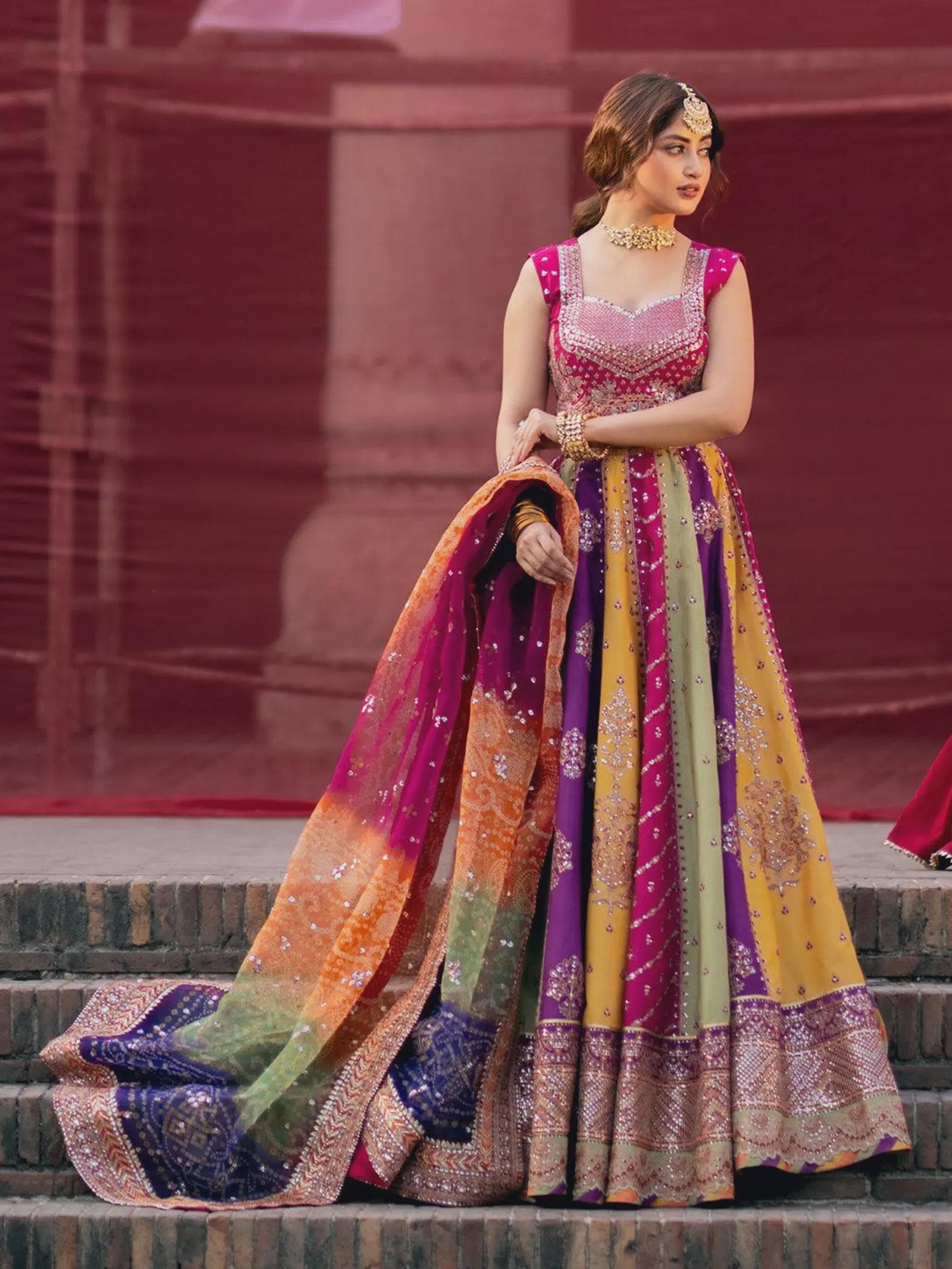 purple mehndi dress Maria B BD-2903 Purple Pakistani indian wedding bridal dresses usa uk mehndi  nikkah outfits  Pakistani Designer Dresses