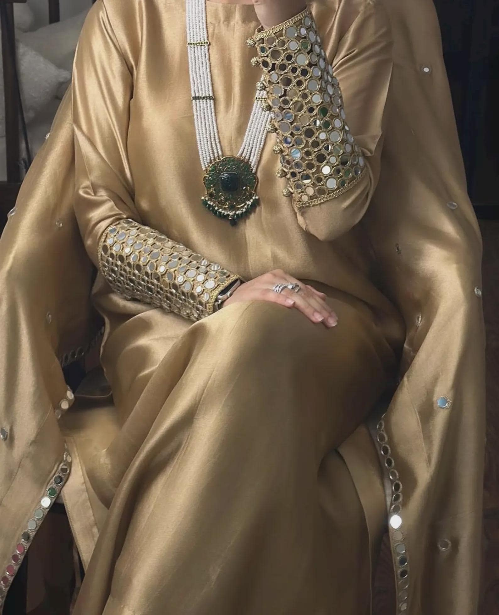 Pakistani Golden Dress - Etsy Pakistani Golden Dress - Etsy