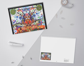 L’art du collage du calendrier 2024 de Bluespectralmonkey