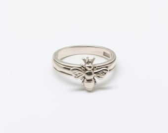 Anillo Abeja en Plata | Anillo Insecto Plata 925 | Joyería Artesanal Boho | Anillo Naturaleza | Regalo Mujer