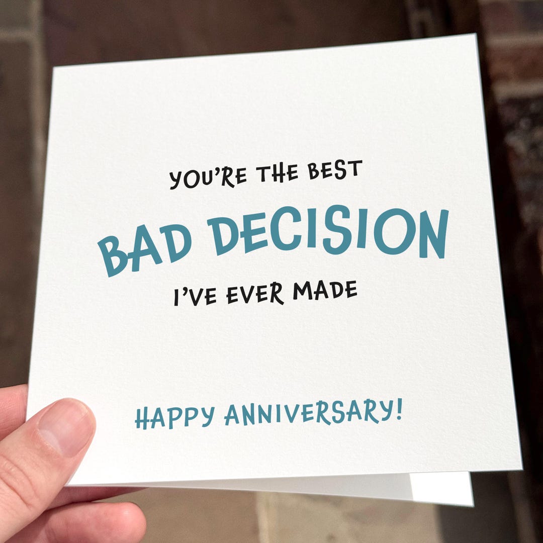 Funny Anniversary Card for Partner: Rude Sarcastic Love Card - Etsy UK