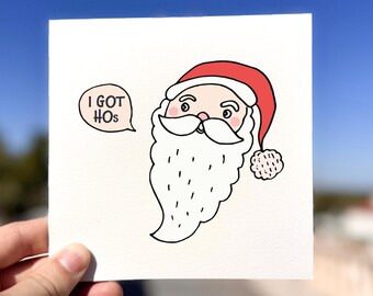 Carte De Noël Amusante Avec Bonhomme De Neige Et Nez–Carte De Noël