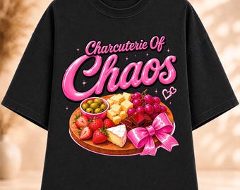 Charcuterie Of Chaos png, Funny Girl Dinner PNG, Coquette Charcuterie Board PNG, Food Humor Shirt Design, Viral TikTok PNG, Descarga instantánea