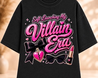 Lanzamiento suave de My Villain Era png, Divertido Villain Era PNG, Chica villana coqueta PNG, Personaje principal viral de TikTok PNG, Descarga instantánea
