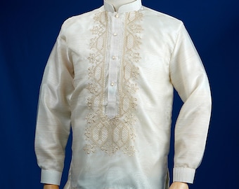 バロン・タガログ（裏地付き）フィリピン民族衣装 FILIPINIANA 男性用