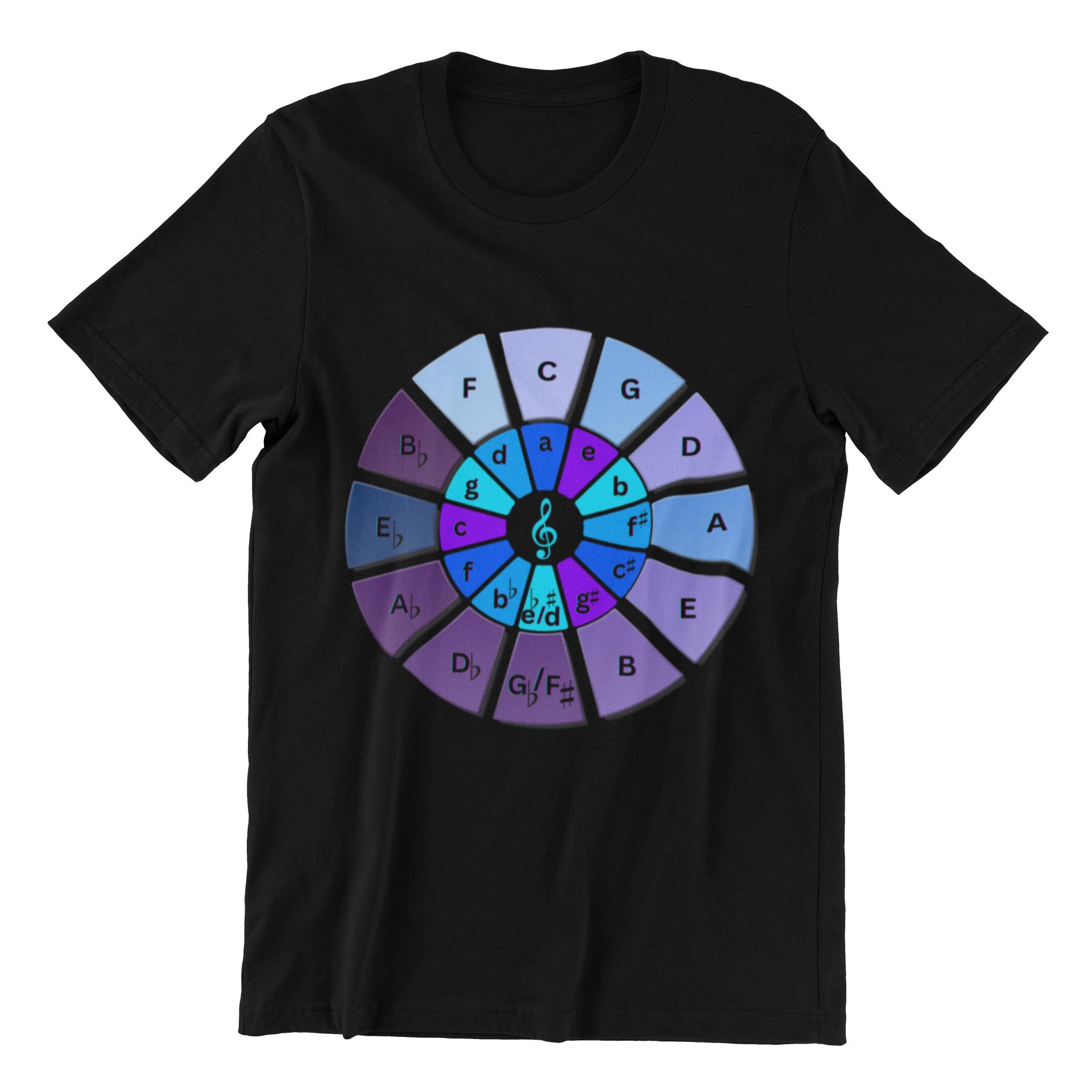 Circle of Fifths T-shirt: Music Theory Chart, Musician Gift - Etsy