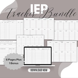 IEP Tracker Bundle, Special Education Planning Tools, Annual and Triennial IEPs, Referral & Evaluation Tracker, MTSS, TSS Form, Birthday log
