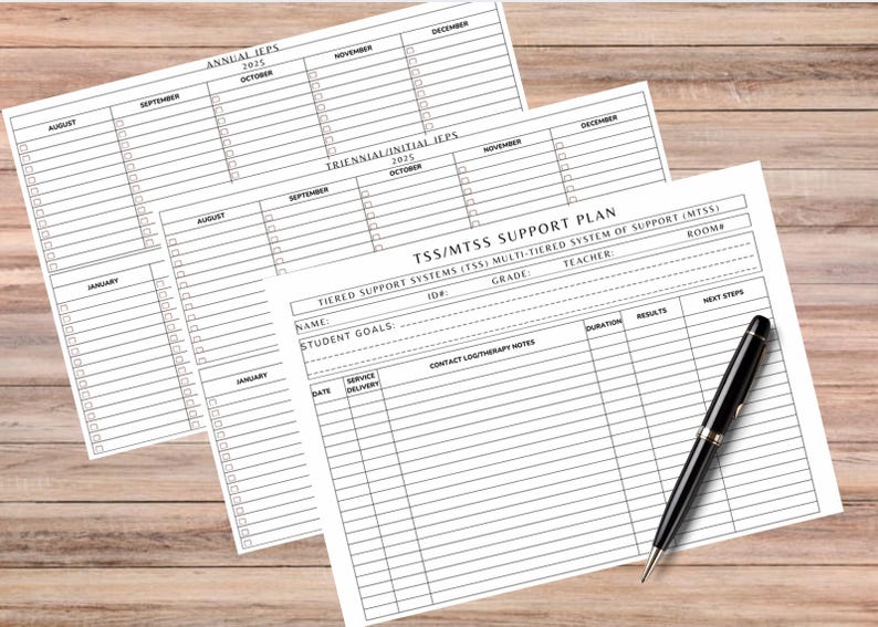 IEP Tracker Bundle, Special Education Planning Tools (PDF) - Etsy