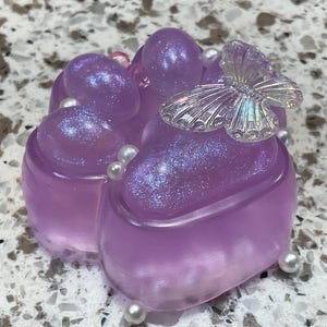 Purple Butterfly Paw Taba Squishy