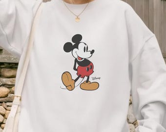 Disney Vintage Mickey Mouse Sweatshirt, Vintage Disney Mickey Mouse Shirt, Disneyworld Holiday Vacation Sweatshirt, Disney Retro Sweater