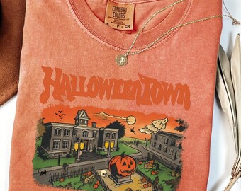Custom Comfort® Halloweentown Shirt, Retro Halloween Shirt, Not So Scary Shirt, Aesthetic Halloween Town Est 1998 Shirt,Halloween Sweatshirt