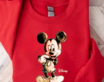 Retro Mickey Mouse Sweatshirt, Disneyland Disneyworld Shirt