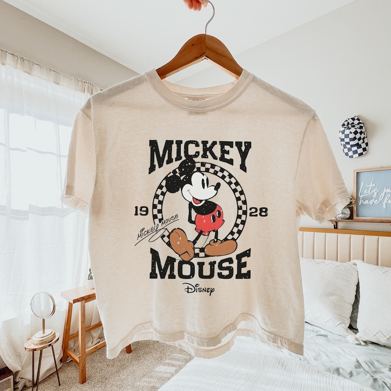 mickey mouse disney 1928 comfort colors boxy tee