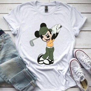 Personalize Name Mickey Golf T-Shirt, Mickey Mouse Golf Tournament Party Tee, Kids Disney Golf Shirt, Custom Disneyland Family Trip image 4