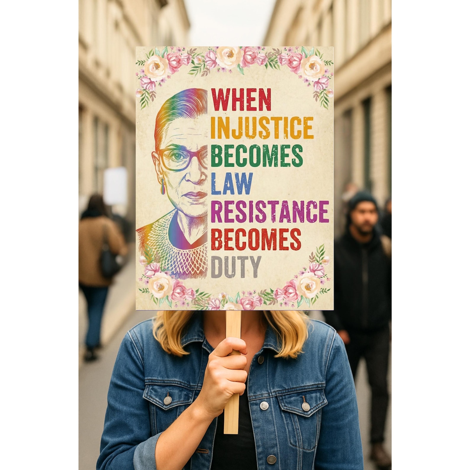 When Injustice Becomes Law Protest Sign 18