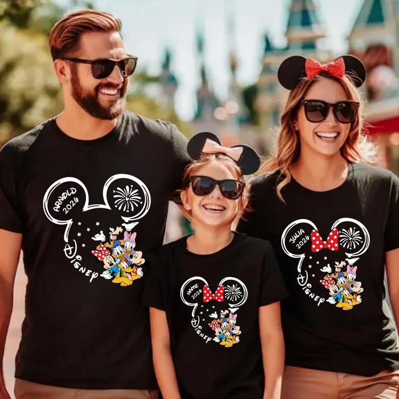Disney 2026 Trip Shirt, Disneyland Family Matching Vacation Tee, Custom Disney Trip T-Shirt, Disneyworld Kids Disney image 1