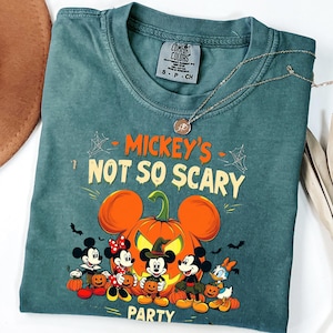 Comfort Colors® Mickey&#39;s Not-So-Scary Halloween Party Shirts, Mickey and Minnie Halloween Family Shirts, Disney Halloween Shirts