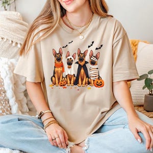 Halloween Dog Shirt, German shepherd Ghost Dogs Shirt, Halloween Shirt, Halloween Sweater, Ghost Shirt, Ghost Dog Shirt