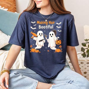 Making Hair Bootiful Shirt, Ghost Hair Stylist Shirt, Hair Dresser Shirts For Halloween, Hairstylist Gift Hairdresser For Halloween
