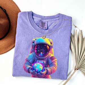 Celestial Comfort Colors® Shirt, Moon Phase T-shirt, Boho Mystical Moon And Sun Tee, Boho Moon Outfit, Spiritual Moon Women Clothing Gifts