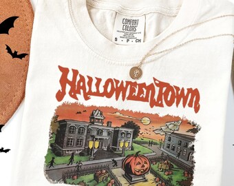 Halloweentown Shirt, Comfort Colors Halloween Tshirt, Retro Halloweentown T-Shirt, Halloweentown University Tees, Halloween Crewneck Gifts
