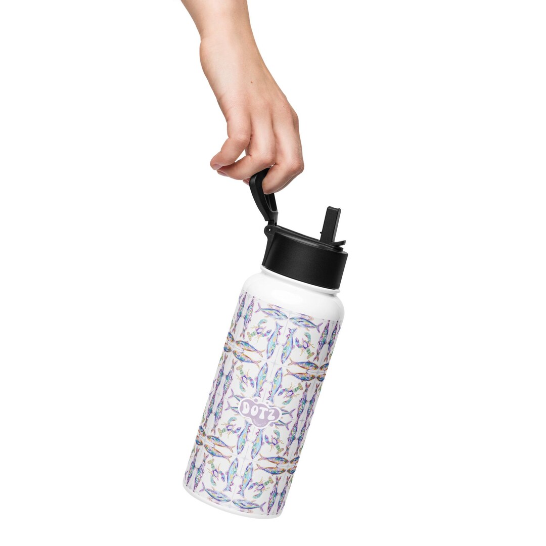 Water Bottle 'fresh Catch' Print - Etsy